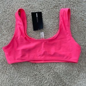 Neon Pink Swim Top